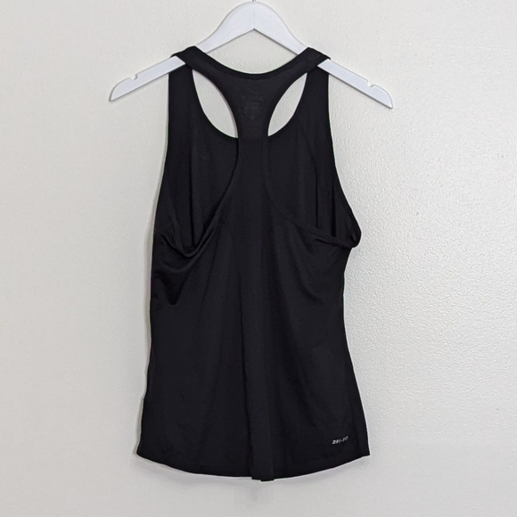 Nike Tank Women Medium Black Racerback Mesh Dri Fit - Picture 7 of 8